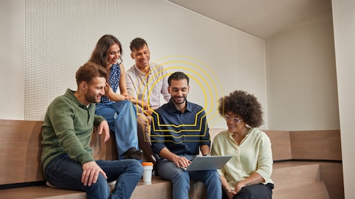 Group of people discussing