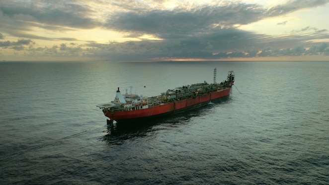 Na imagem, vemos o Campo de Libra.