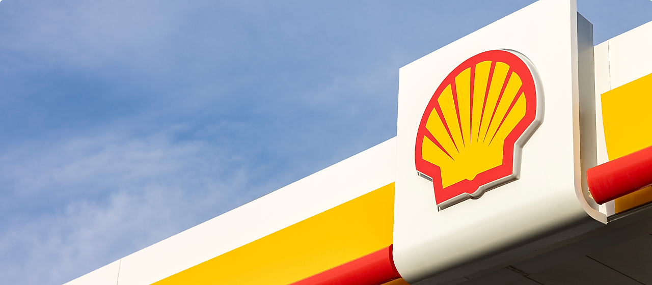 Testeira de um posto Shell