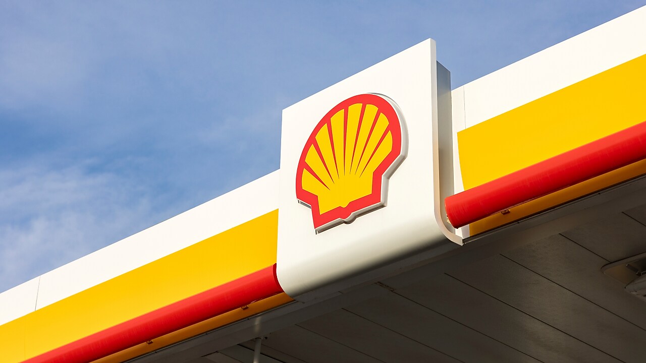 Testeira de um posto Shell