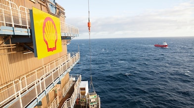 Navio em operação offshore