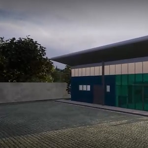 Foto da inauguração do projeto.