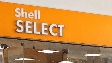 Letreiro de loja Shell Select