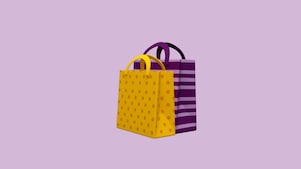Emoji de sacolas de compra
