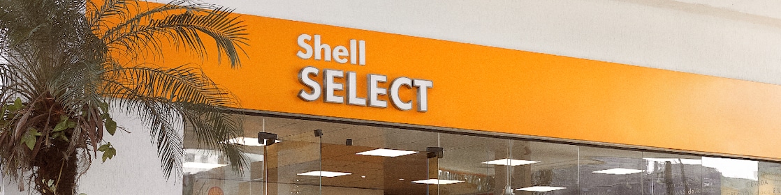 Letreiro de uma loja Shell Select
