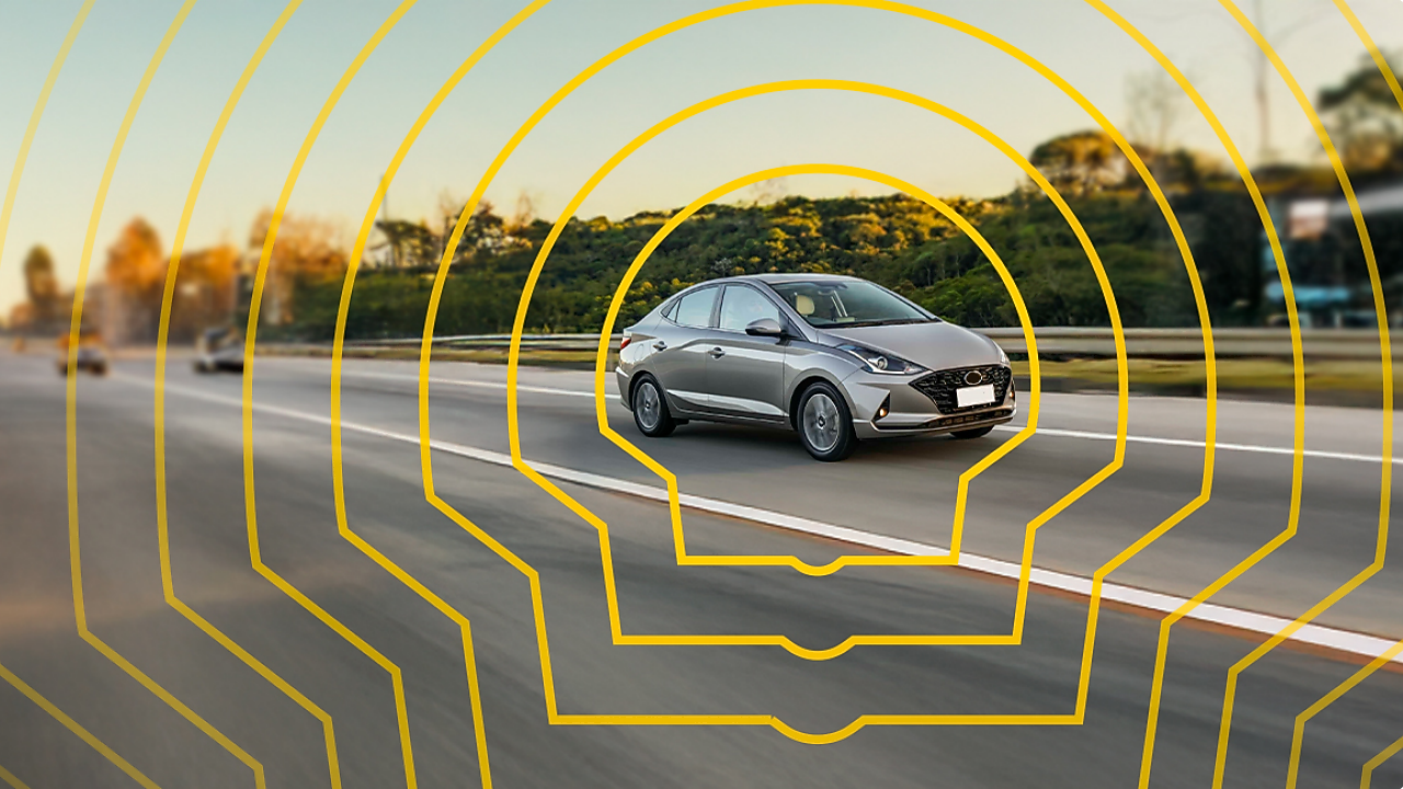 Carro andando na estrada