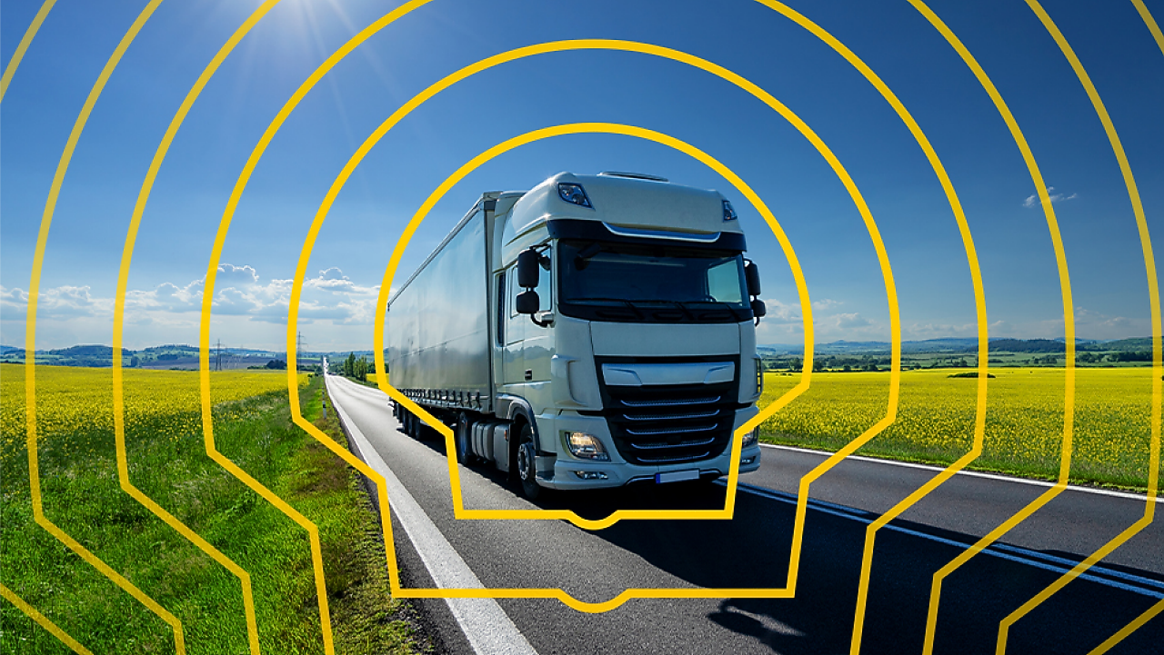 Caminhão na estrada