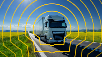 Caminhão na estrada