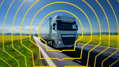 Caminhão na estrada