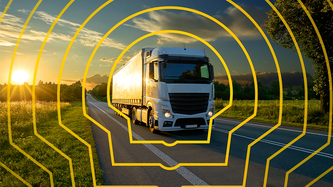 Caminhão na estrada