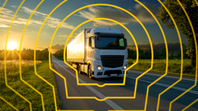 Caminhão na estrada