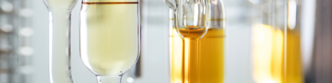 Tubos de laboratório para pesquisa e desenvolvimento de óleos lubrificantes