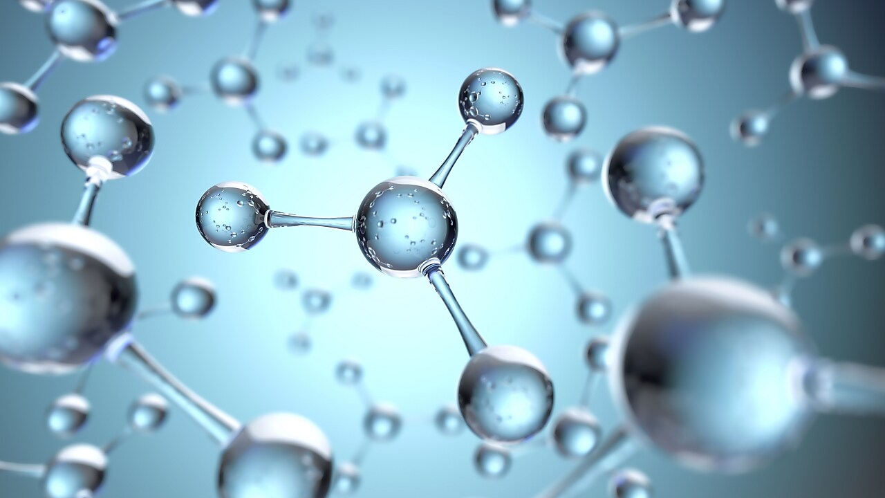 Ilustração de moléculas