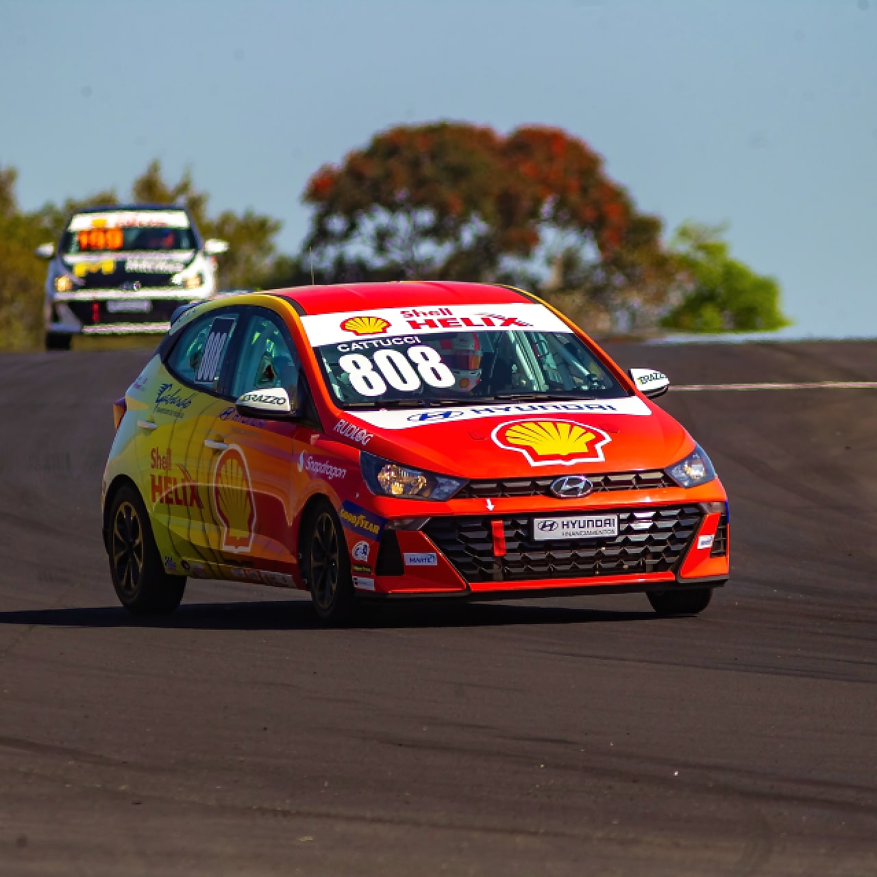 Foto do carro do piloto Alberto Catucci, da Copa Shell HB20