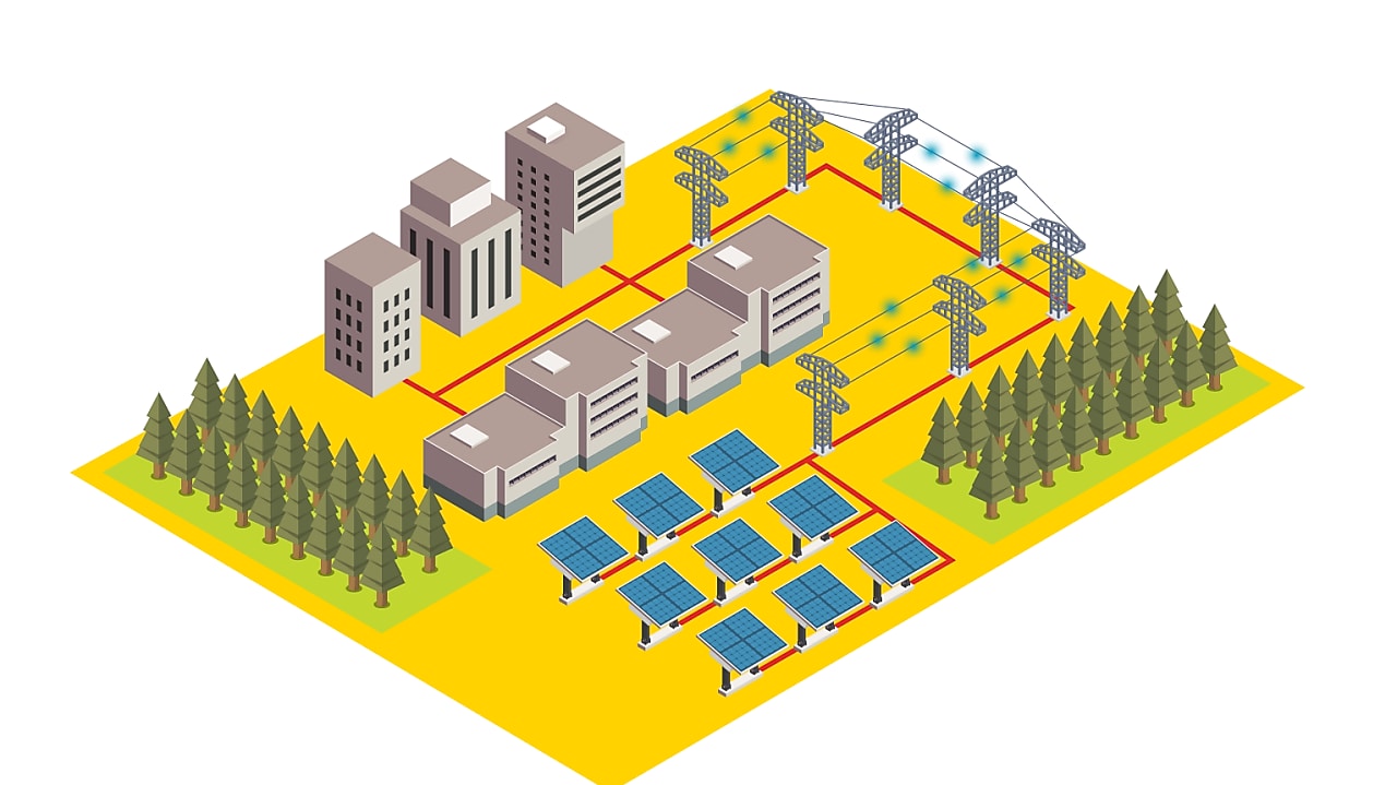 Ilustração de um auto production