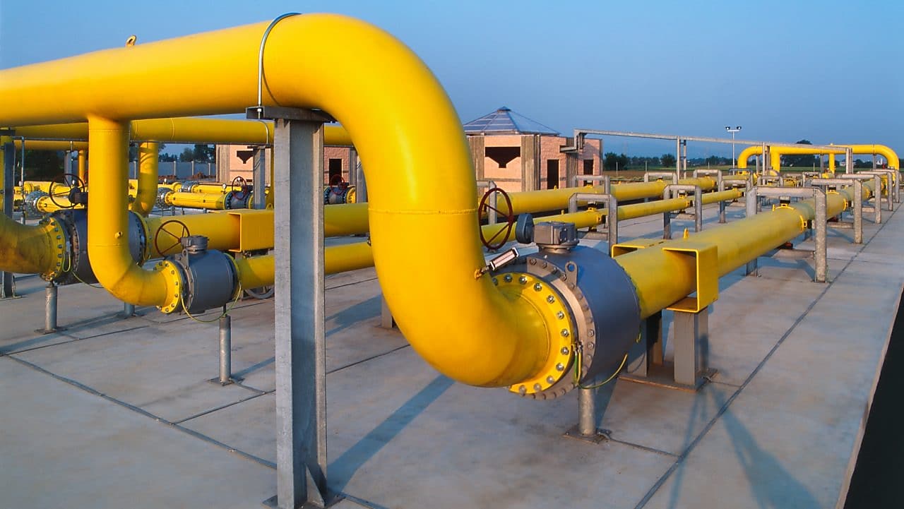 Sistema de dutos em uma planta industrial