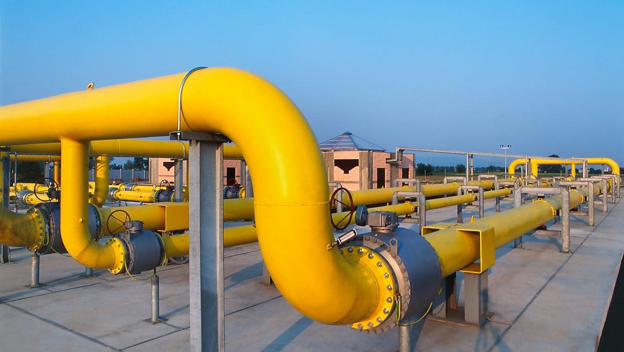 Sistema de dutos em uma planta industrial